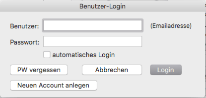 Login-Fenster